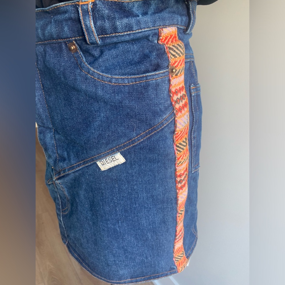 Diesel denim mini skirt